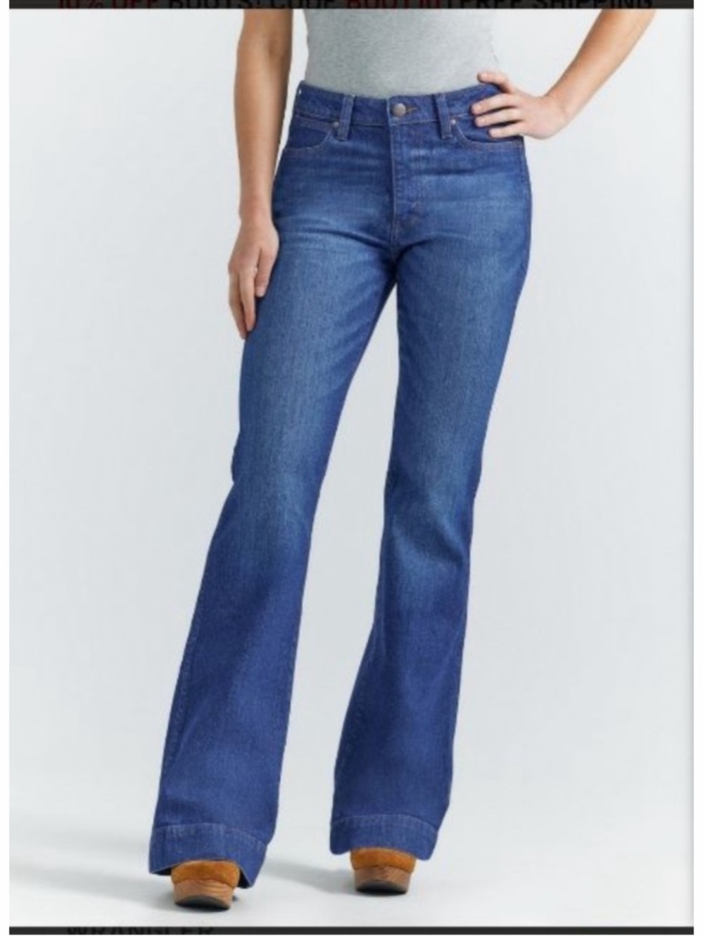 Wrangler Blue Vintage Retro
Bailey High Rise Flare Wide Leg
Western Jeans - Picture 2 of 7